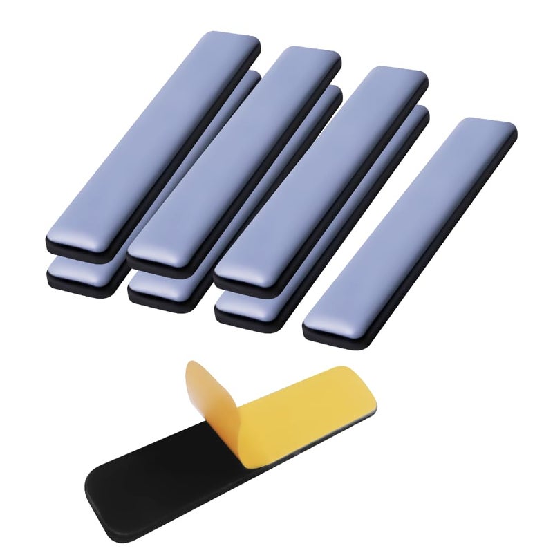 hengfento2 Furniture Sliders for Carpet and Hardwood Floors Adhesive Furniture Glides Self-Stick Furniture Sliders Pads (rectangular25*100mm,8) - Image 1